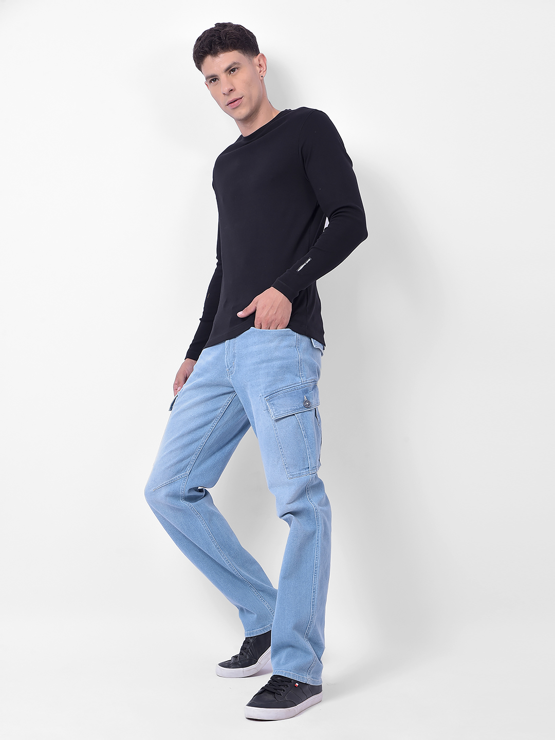Numero Uno Men Light Blue Regular Fit Mid Rise Sustainable Jeans